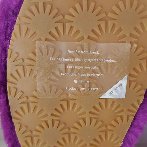 UGG Fluff Yeah Ombre Slide Women's 7 Multi Wool Slingback Slipper Sandal - Picture 11 of 14